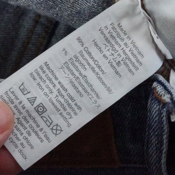 Madewell Classic Straight Leg Jean Womens 27 High Rise Blue Denim - Picture 4 of 10